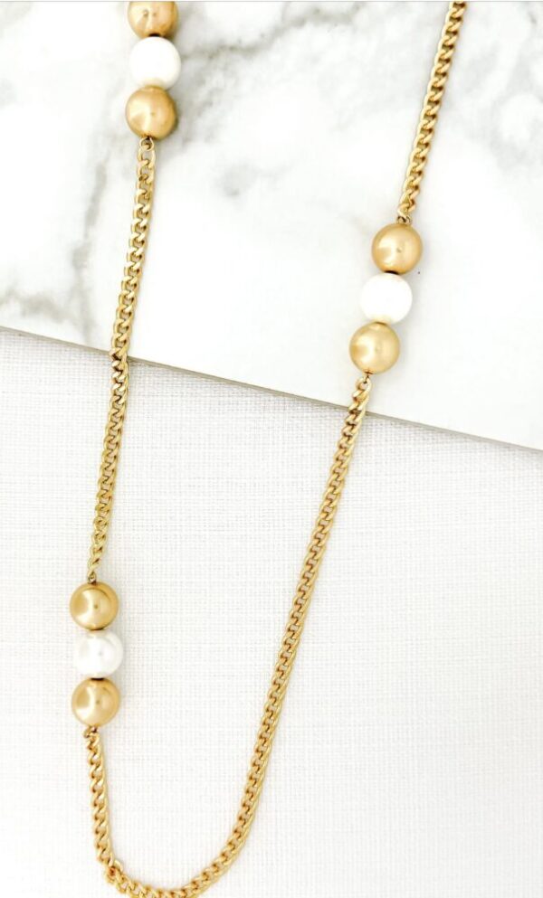 Envy 4307 Long Two Tone Necklace