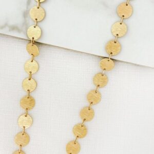 Envy 4318 Long gold circles necklace
