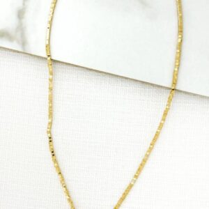 Envy 4322 Short Bow Necklace in Gold or Silver