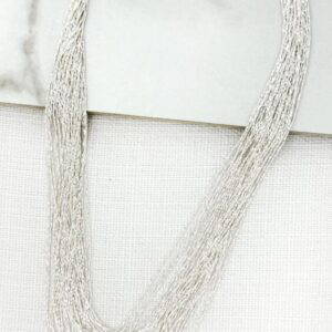 Envy 4329 Short multi strand necklace in Gold or Silver