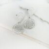 Envy 4364 Textured Double Circle Earrings in Gold & Silver - Image 2