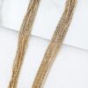 Envy 4381 Short gold multi chain necklace with large ball pendant