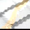 Envy 4388 Gold mesh double layer bracelet with magnetic clasp