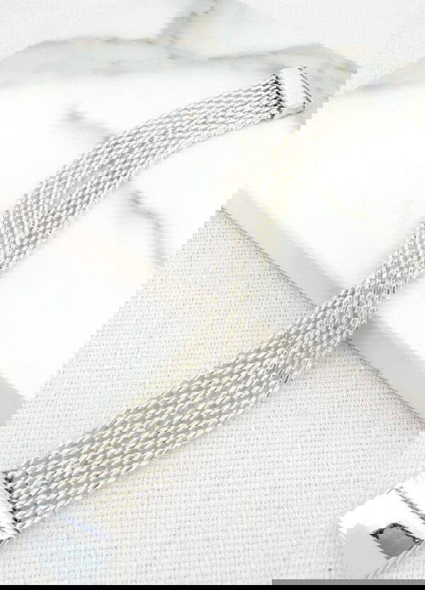 Envy 4388 Gold mesh double layer bracelet with magnetic clasp - Image 2