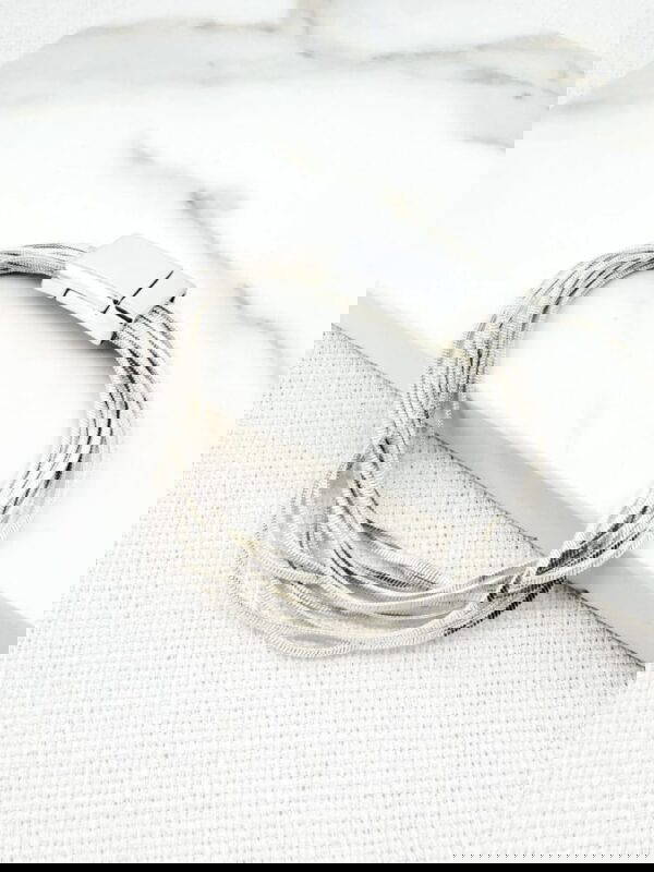 Envy 4390 Gold multi strand snake chain bracelet with magnetic clasp - Image 2