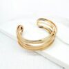 Envy 4402 Layer cuff bangle in Gold & Silver