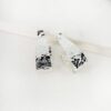 Envy 4410 Textured Earrings in Gold & Silver - Image 2