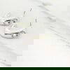 Envy 4440 Stud Earrings with Faceted Crystal in Gold & Silver