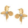 3577 Cordelia Matte Floral Earrings