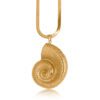 3466 Iman Shell Stainless Steel Necklace - Silver & Gold