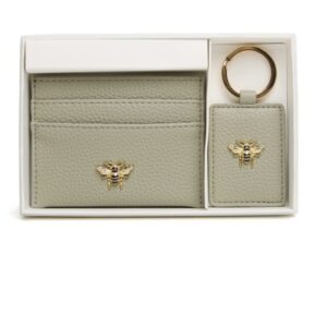 AW Bow card holder & key ring gift set