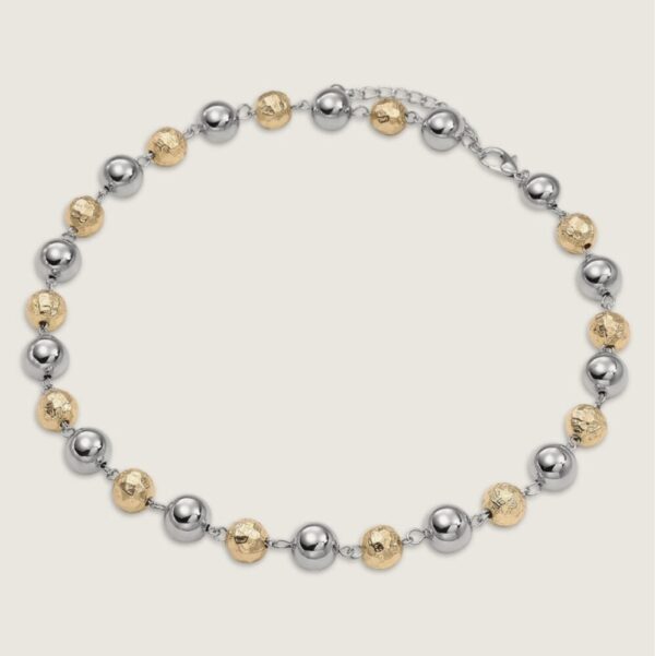 2665 Gold & Silver Tone Plated Clasp Necklace