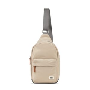 Roka Willesden B Sand Recycled Nylon Crossbody Bag