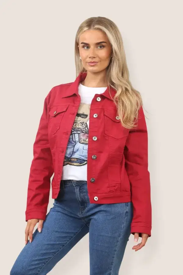Roxy Red Denim Jacket