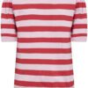 Saint Tropez Pink Flame Mila SS Block Stripe Pullover - Image 3