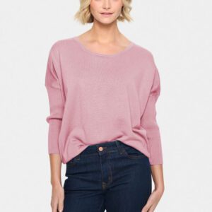 Saint Tropez Pink Nectar Mila R Neck Pullover