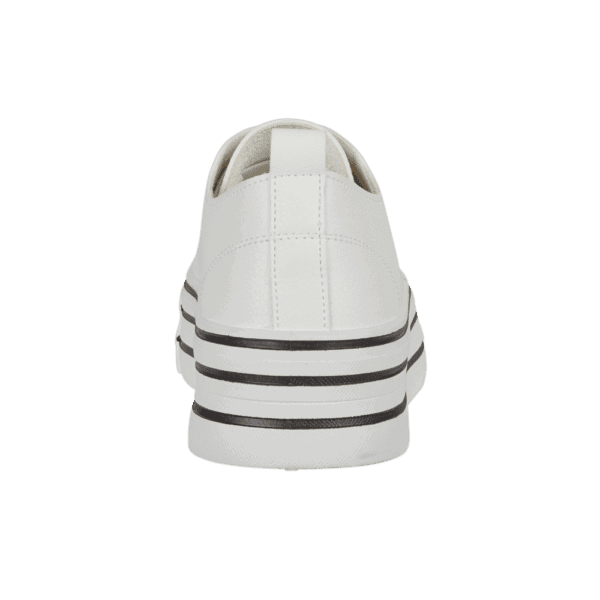 Montenegro White Stacked Trainers - Image 2
