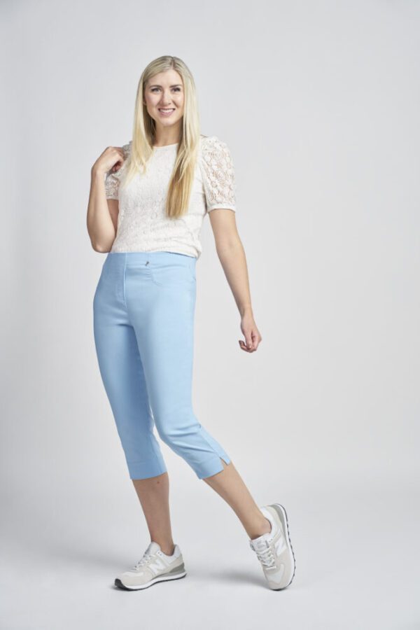 Pinns 226C Alaskan Blue Crop Trousers