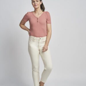 Pinns 376CT Ecru Slim Fit Ankle Grazer Jeans