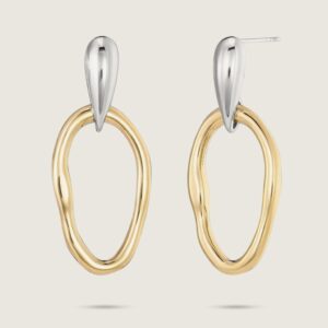 1258 Two tone earrings