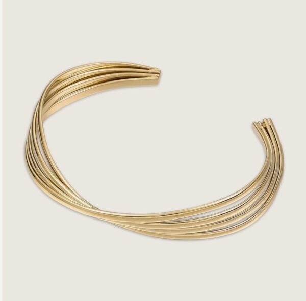 2197 Gold plated stainless steel Bangle - Image 2