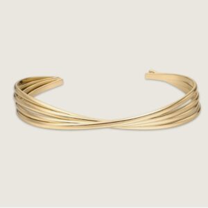 2197 Gold plated stainless steel Bangle
