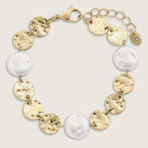 2268 18K Gold Plated Stainless Steel Clasp Bracelet