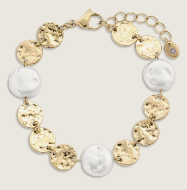2268 18K Gold Plated Stainless Steel Clasp Bracelet