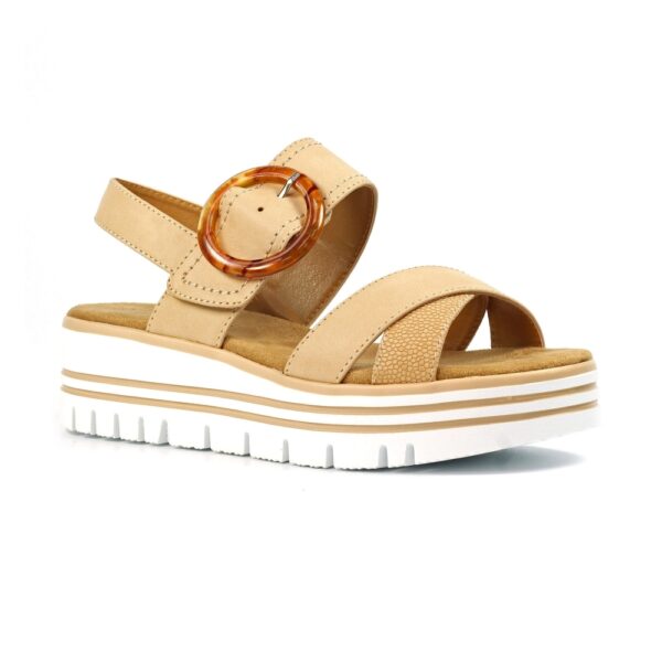 Lunar Elise Beige Sandals - Image 2