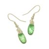 FE436 Green Drop Earrings - Image 2