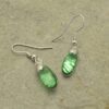 FE436 Green Drop Earrings