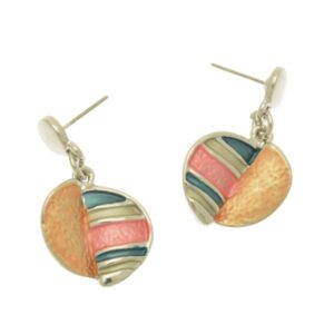 FE720 Green Drop Earrings
