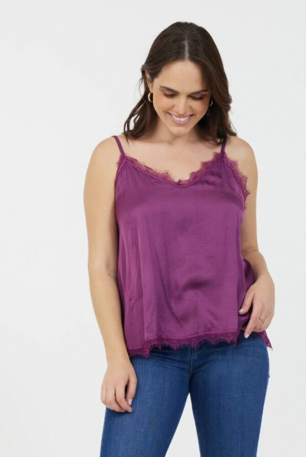 Suzy D Kerra Grape Top