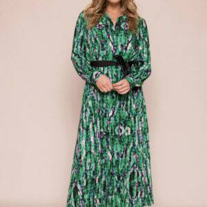 Suzy D Kyla Dress in Green & Beige