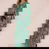 Suzy D Kyla Dress in Green & Beige - Image 2