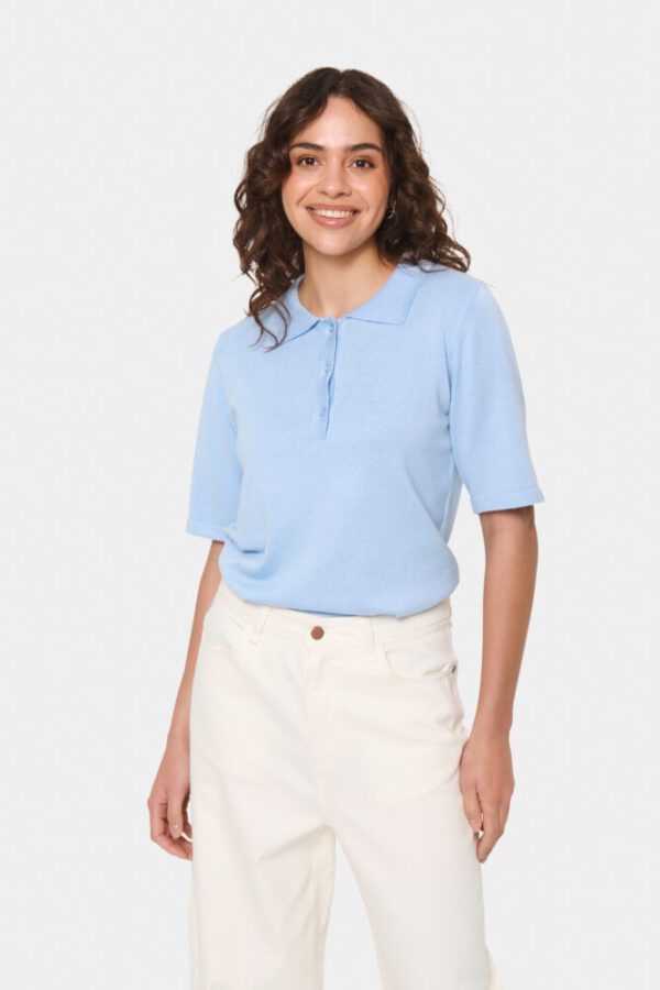 Saint Tropez Mila Polo SS Pullover - Image 3