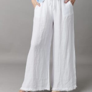 Heidi Wide Leg Linen Trousers