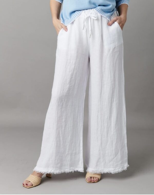 Heidi Wide Leg Linen Trousers