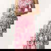 Maya Baroque Shirred Top Midi Dress - Image 2