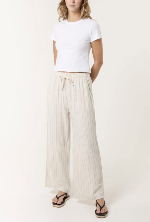 Agnes Pin Striped Elasticated Trousers - Image 3