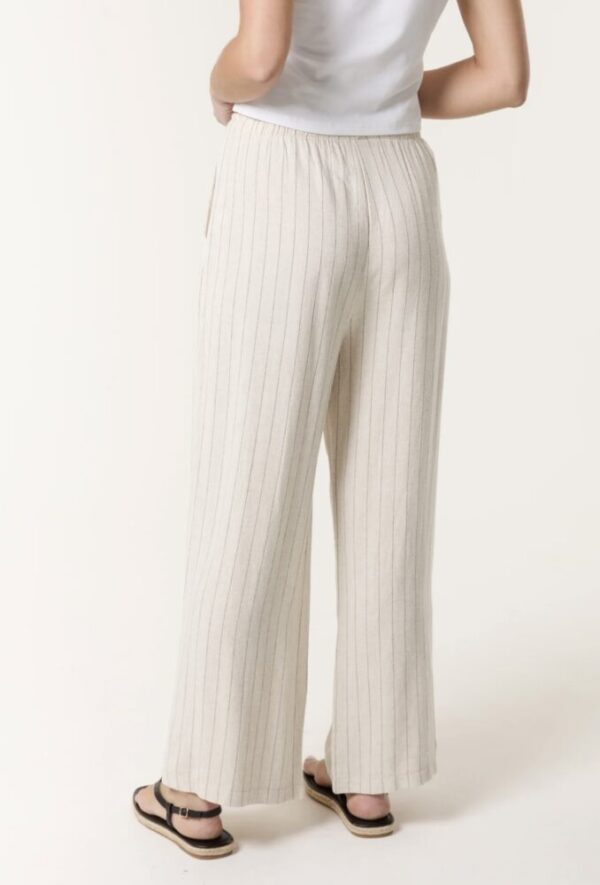 Agnes Pin Striped Elasticated Trousers - Image 2