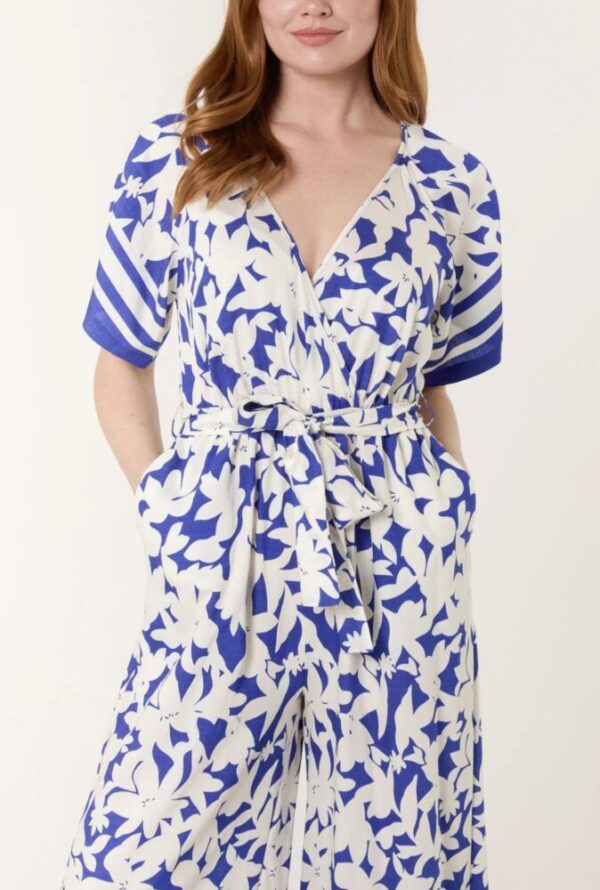 Chloe Floral Wide Leg Jumpsuit - Image 2