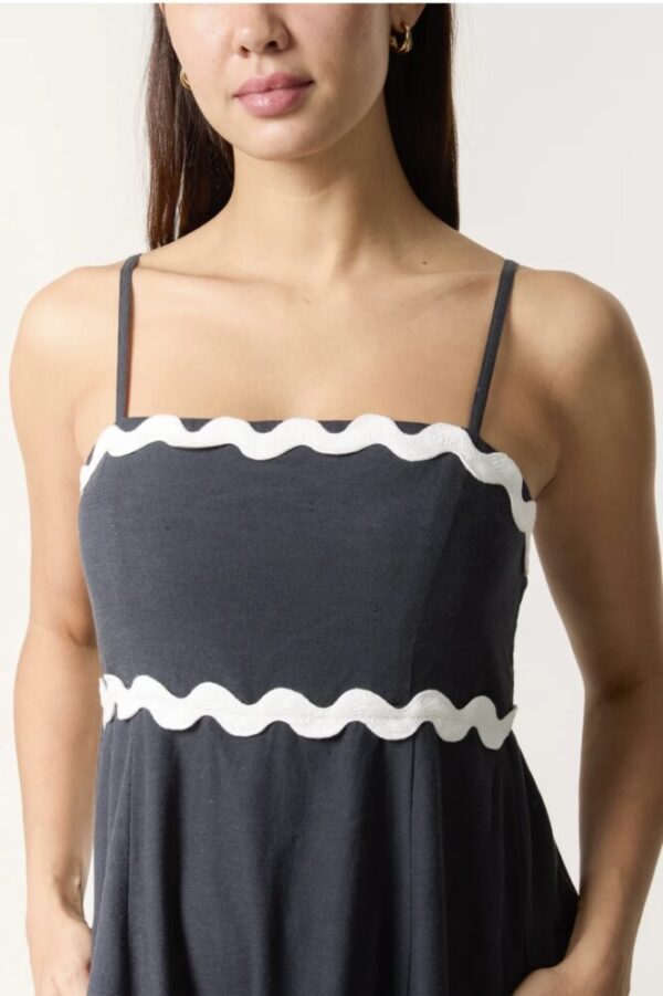 Elise Ric Rac Strappy Midi Dress - Image 4