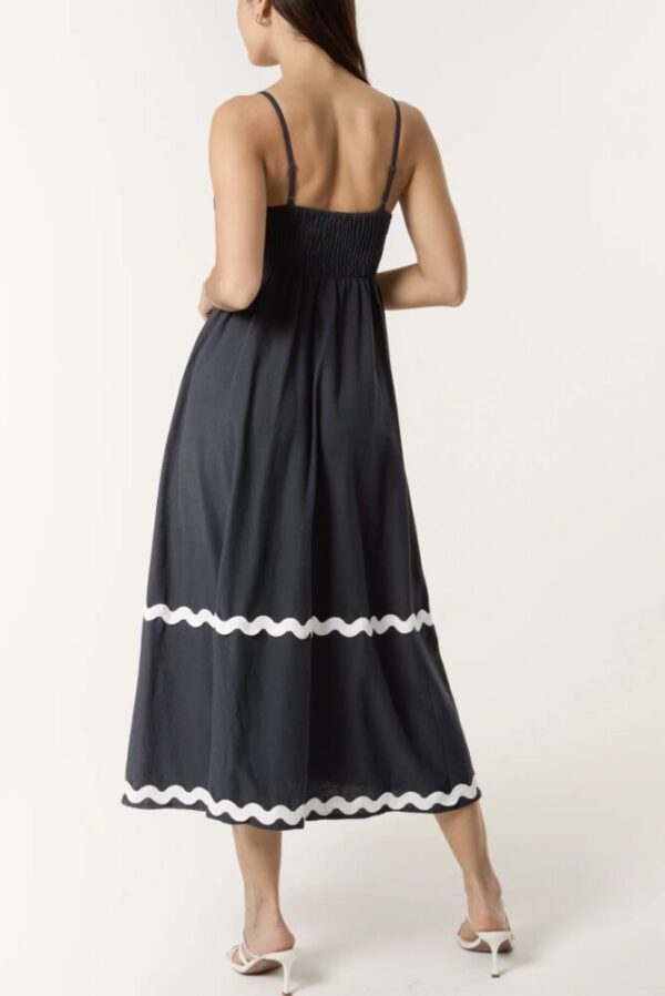Elise Ric Rac Strappy Midi Dress - Image 3