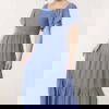 Runa Flutter Sleeve Shirred & Tiered Dress 