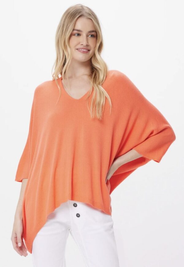Suzy D Aly Soft Knit Oversize Swing Sweater
