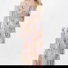 Suzy D Krystal Print Sleeveless Button Front Maxi Dress