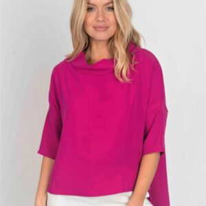 Suzy D Audrey Cowl Neck Top