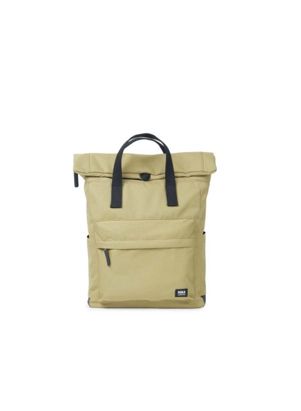 Roka Black Label Canfield B Khaki Recycled Canvas Backpack Bag