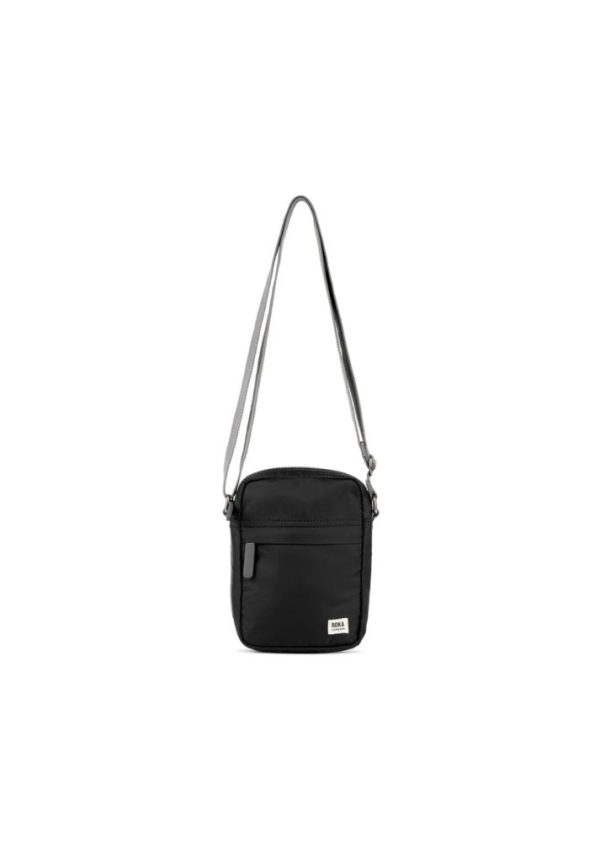Roka All Black Bond Recycled Canvas Ripstop Crossbody Bag